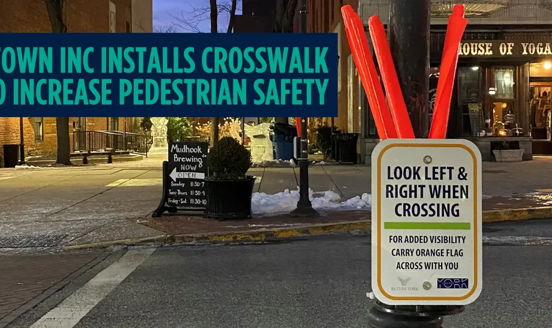 Downtown Inc Installs Crosswalk Flags to Increase Pedestrian Safety